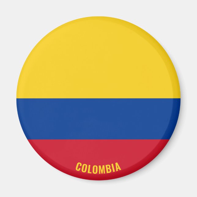 Colombia Flag Charming Patriotic Magnet (Front)