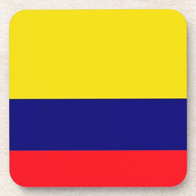 Colombia flag coaster (Front)