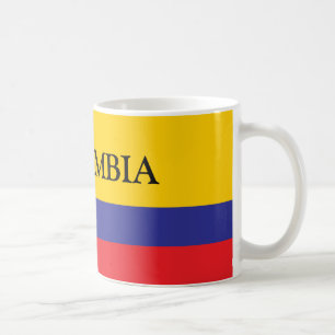 Colombia flag coffee mug gift