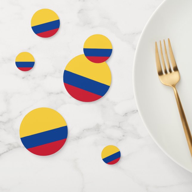 Colombia flag confetti (Group)