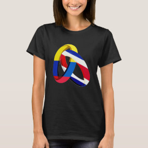 Colombia Flag Costa Rica Grown Ring Marriage Weddi T-Shirt