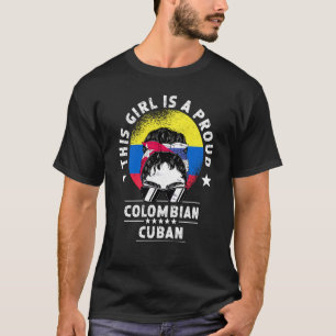 Colombia Flag Cuba Grown Women Girl Citizen Pride T-Shirt