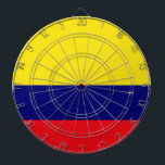 Colombia flag dartboard<br><div class="desc">Colombia flag designs</div>