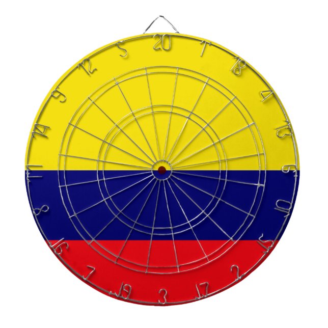 Colombia flag dartboard (Front)