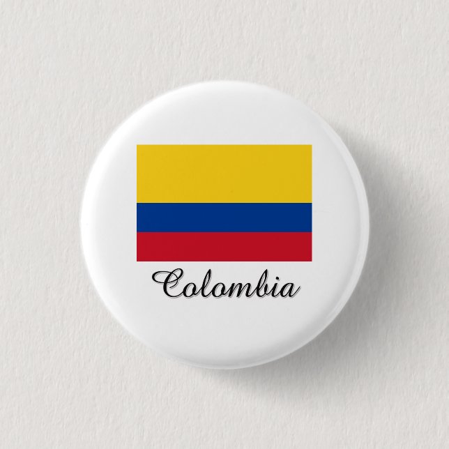 Colombia Flag Design 3 Cm Round Badge (Front)