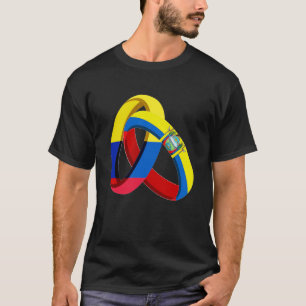 Colombia Flag Ecuador Grown Ring Marriage Wedding T-Shirt