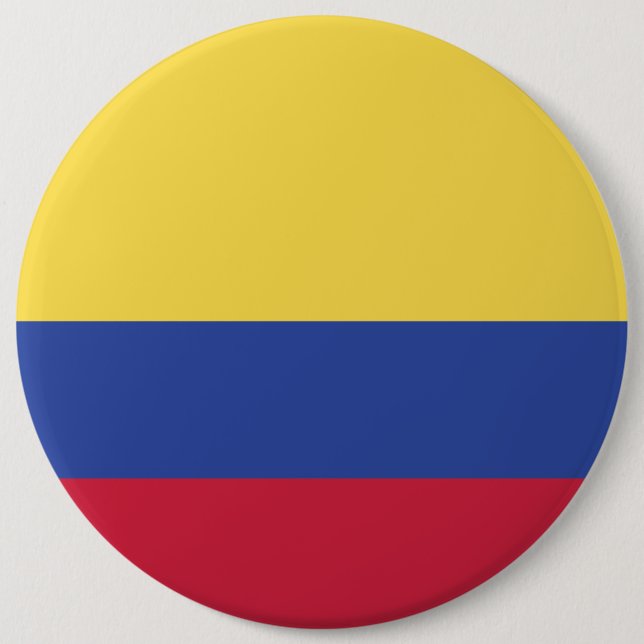Colombia Flag Emblem 6 Cm Round Badge (Front)