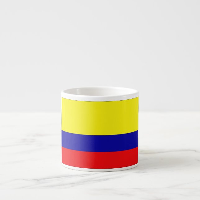 Colombia Flag Espresso Cup (Front)