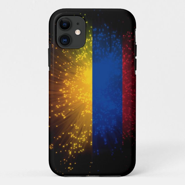 Colombia Flag Firework Case-Mate iPhone Case (Back)