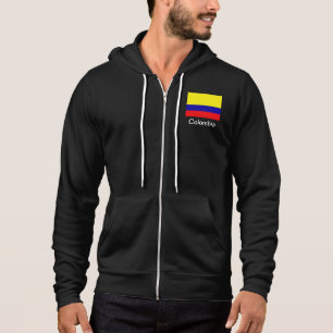 Colombia flag Fleece jogger Hoodie