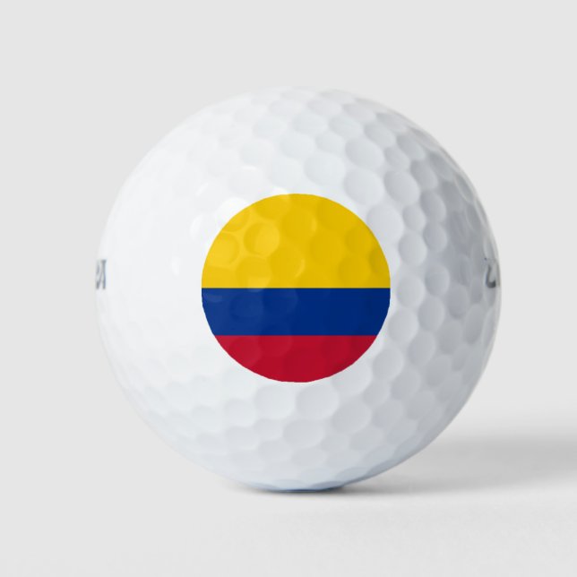Colombia Flag Golf Balls (Front)