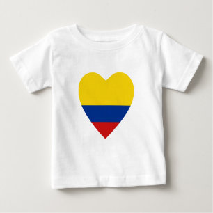 Colombia Flag Heart T-Shirt