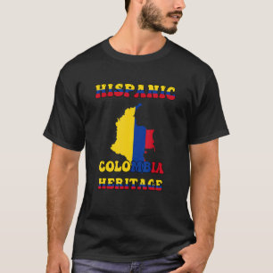 Colombia Flag Hispanic Heritage Month Colombian Pr T-Shirt