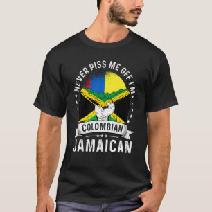 Colombia Flag Jamaica Grown Humor Citizen Pride T-Shirt