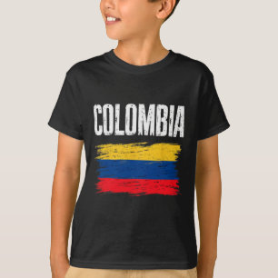 Colombia Flag Jersey Colombian Soccer Team Colombi T-Shirt