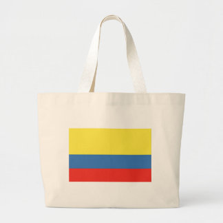 Colombia Flag Large Tote Bag