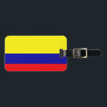 Colombia flag luggage tag<br><div class="desc">Flag of Colombia</div>