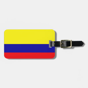 Colombia flag luggage tag