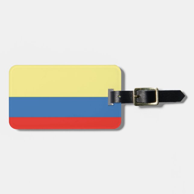 Colombia Flag Luggage Tag (Front Horizontal)