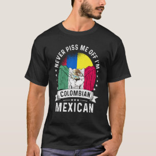 Colombia Flag Mexico Grown Humor Citizen Pride T-Shirt