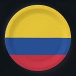 Colombia Flag Paper Plate<br><div class="desc">Search "wowsmiley" for more products like this one.</div>