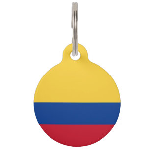 Colombia flag pet tag