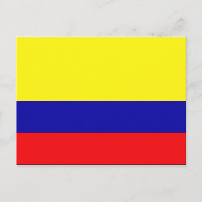 Colombia Flag Postcard (Front)