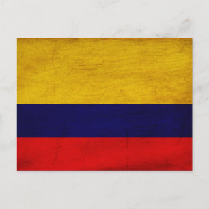 Colombia Flag Postcard