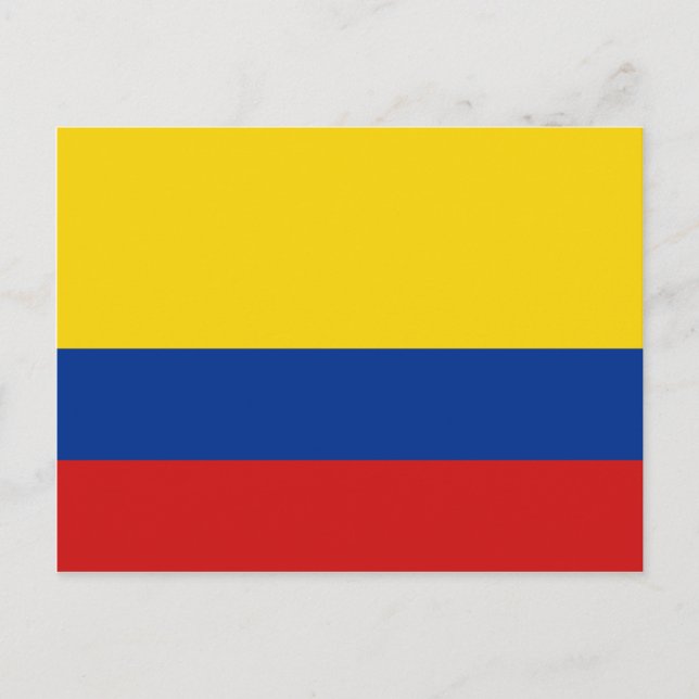 Colombia Flag Postcard (Front)