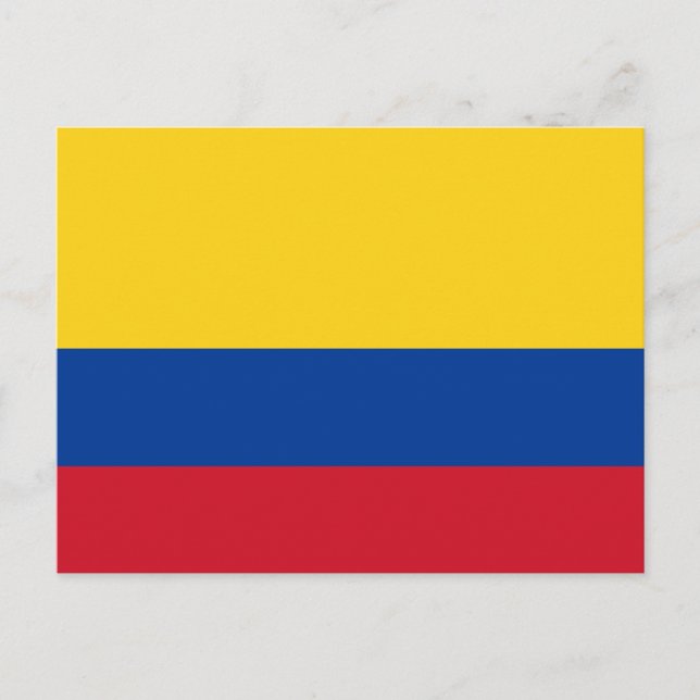 Colombia Flag Postcard (Front)