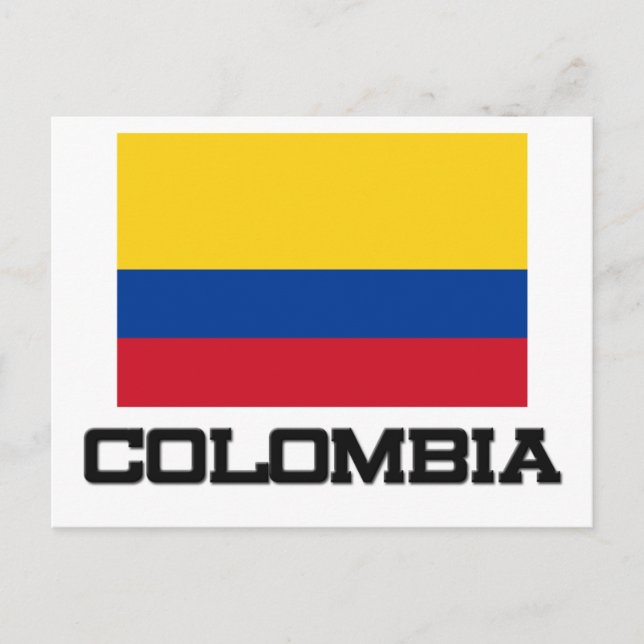 Colombia Flag Postcard (Front)