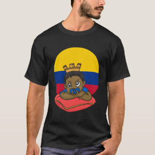Colombia Flag Proud Colombian Hispanic Boy Prince T-Shirt