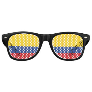 Colombia Flag Retro Sunglasses