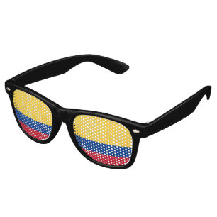 Colombia flag retro sunglasses