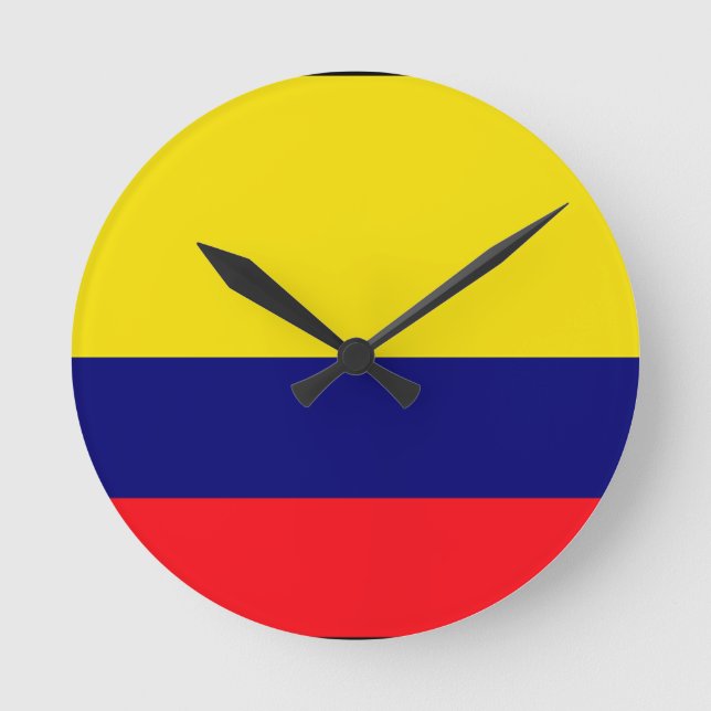 Colombia flag round clock (Front)