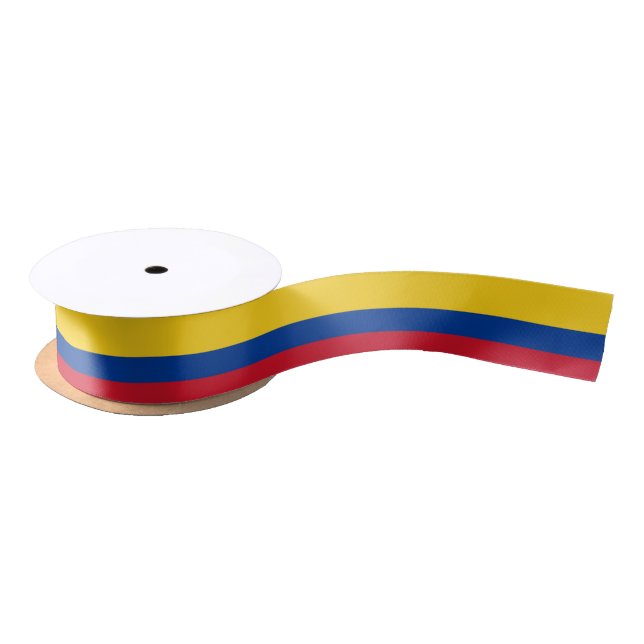 Colombia Flag Satin Ribbon (Spool)