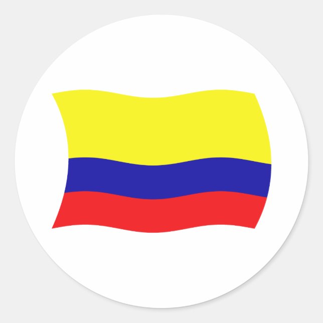 Colombia Flag Sticker (Front)