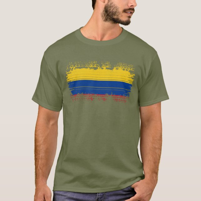Colombia flag T-Shirt (Front)