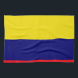 Colombia flag tea towel<br><div class="desc">Colombia flag designs</div>