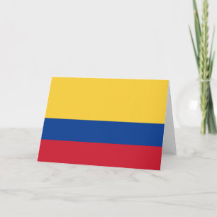 Colombia flag thank you card