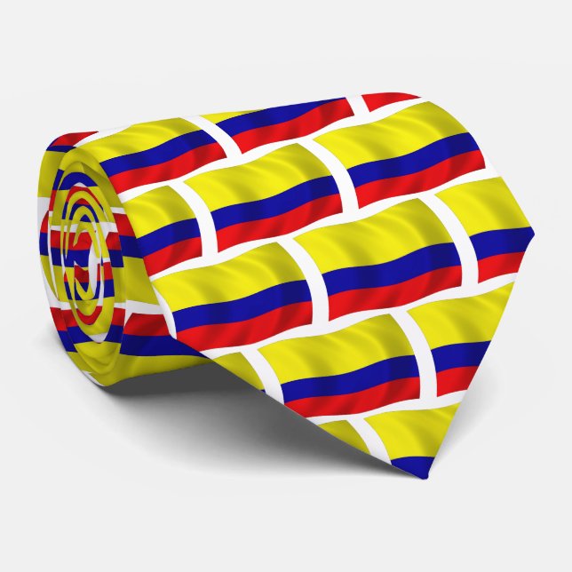 Colombia Flag Tie (Rolled)