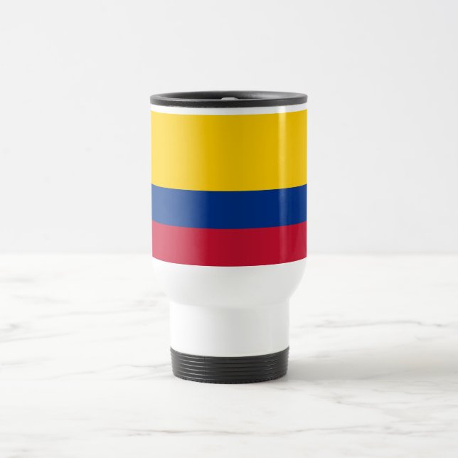 Colombia Flag Travel Mug (Center)