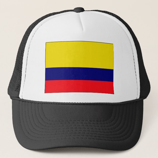 Colombia flag trucker hat (Front)