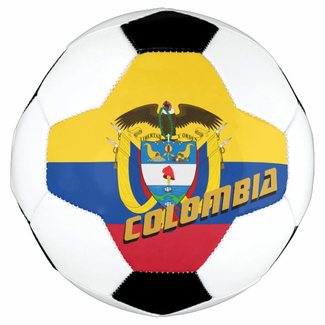 Colombia Football & Colombian Flag / Sports Soccer Ball (Front)