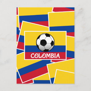 Colombia Football Postcard