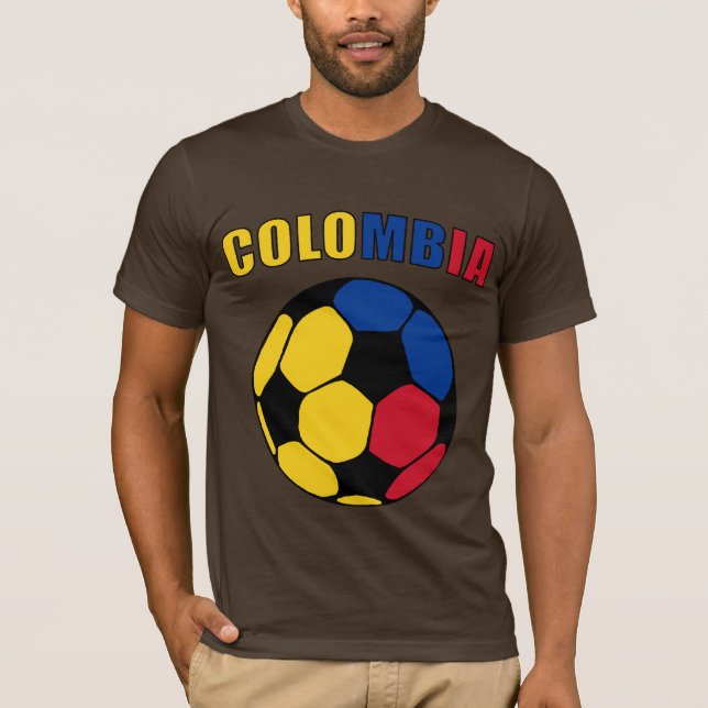 Colombia Footy (Dark) T-Shirt (Front)