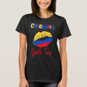 Colombia Girls Trip Vacation Travel Group Matching T-Shirt