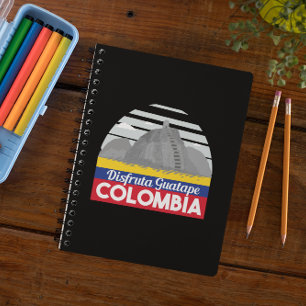 Colombia Guatape Vintage Travel  Notebook