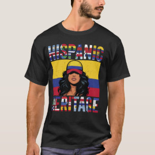 Colombia Hispanic Heritage Proud Colombian Women G T-Shirt