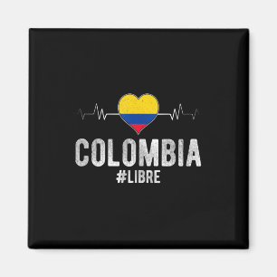 Colombia #libre Colombia Libre Flag Colombian Patr Magnet